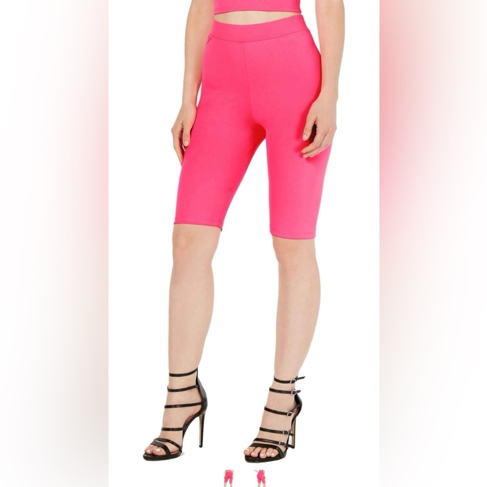 Hot Pink GUESS Biker Shorts